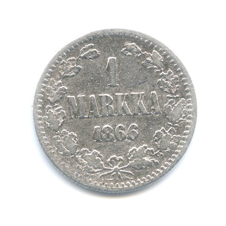 1 марка 1866 S — Для Финляндии