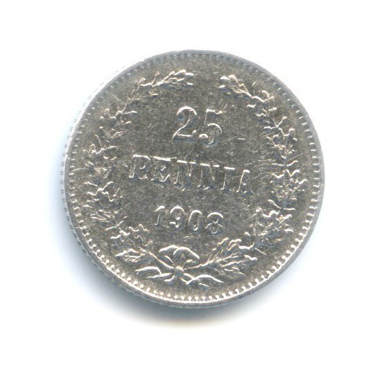 25 пенни 1908 L — Для Финляндии
