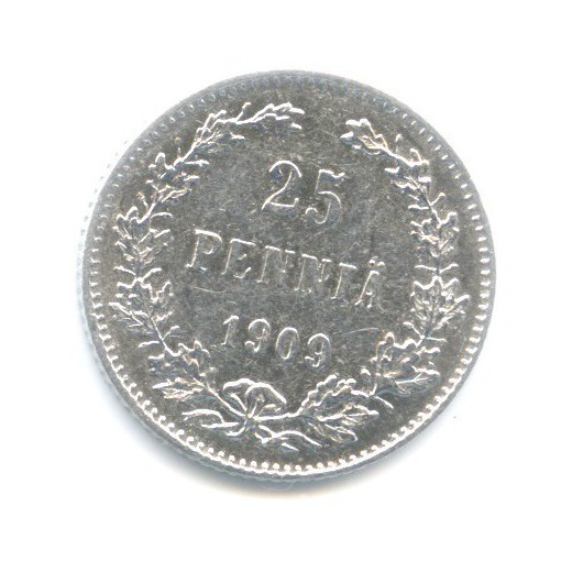 25 пенни 1909 L — Для Финляндии