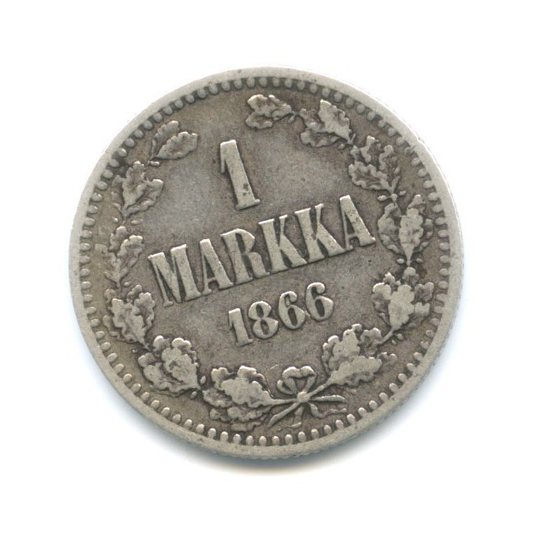 1 марка 1866 S — Для Финляндии