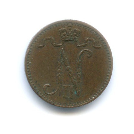 1 пенни 1899 — Для Финляндии. Вензель Николая II