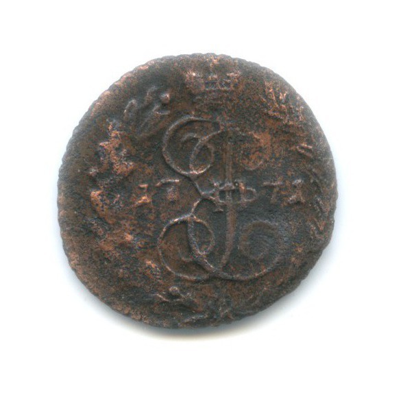 Полушка (¼ копейки) 1771 ЕМ — Вензель императрицы Екатерины II Великой