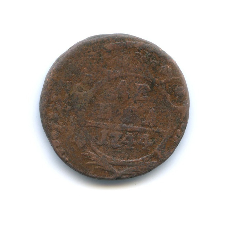 Деньга (½ копейки) 1744 — Орел 1744 г.