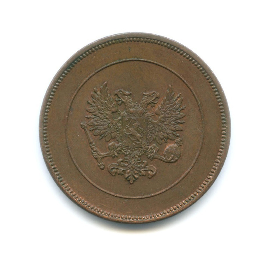 10 пенни 1917 — Для Финляндии. Орел