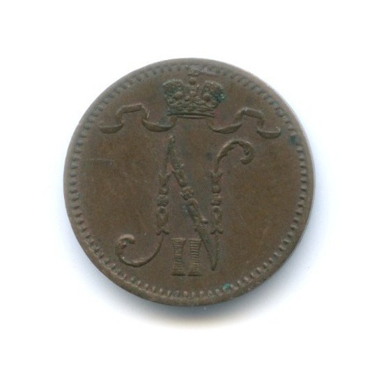 1 пенни 1900 — Для Финляндии. Вензель Николая II