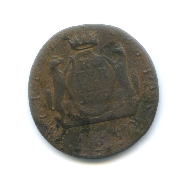 1 копейка 1769 КМ — Сибирская монета