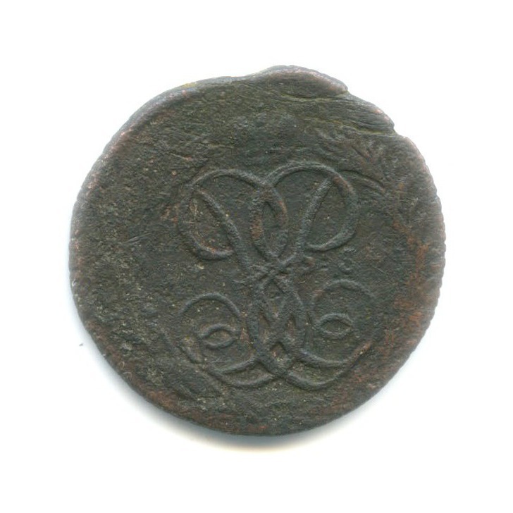 Деньга (½ копейки) 1759 — Вензель императрицы Елизаветы