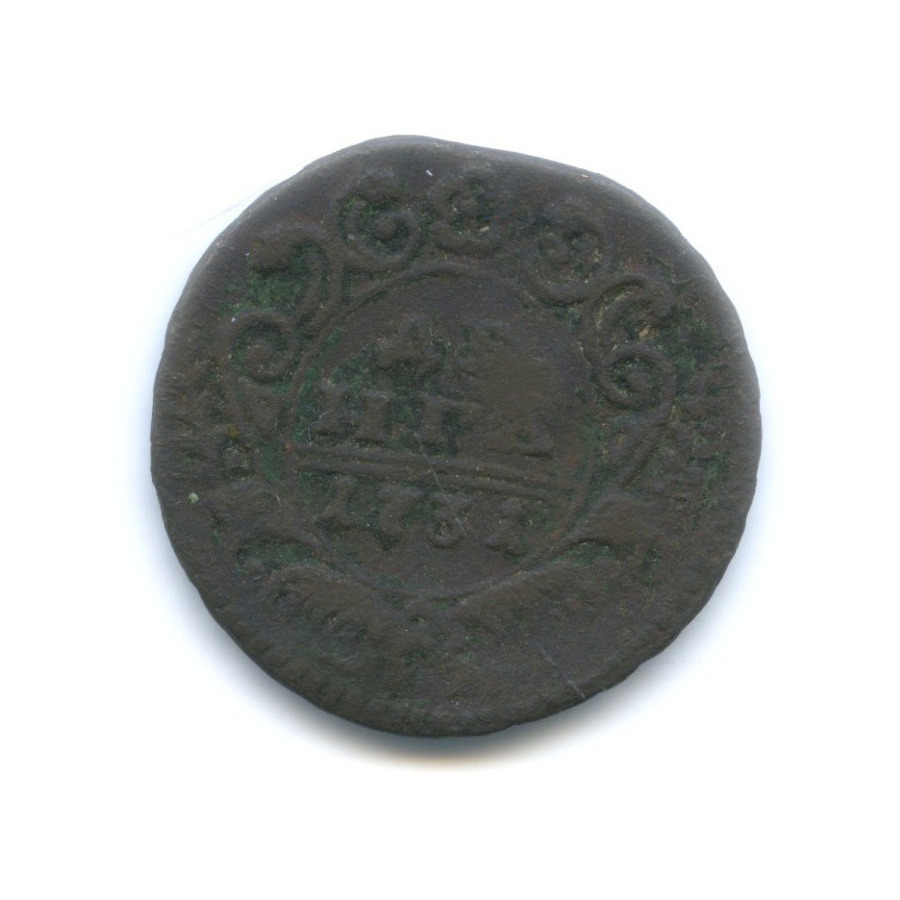 Деньга (½ копейки) 1731 — Орел 1730 г.