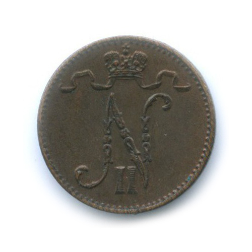 1 пенни 1911 — Для Финляндии. Вензель Николая II