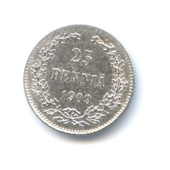 25 пенни 1909 L — Для Финляндии