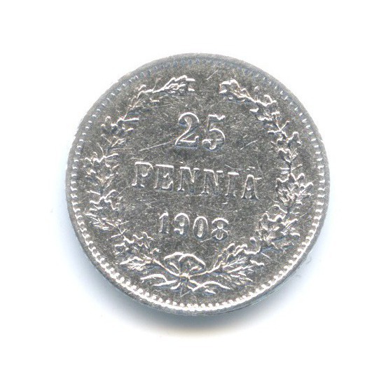 25 пенни 1908 L — Для Финляндии