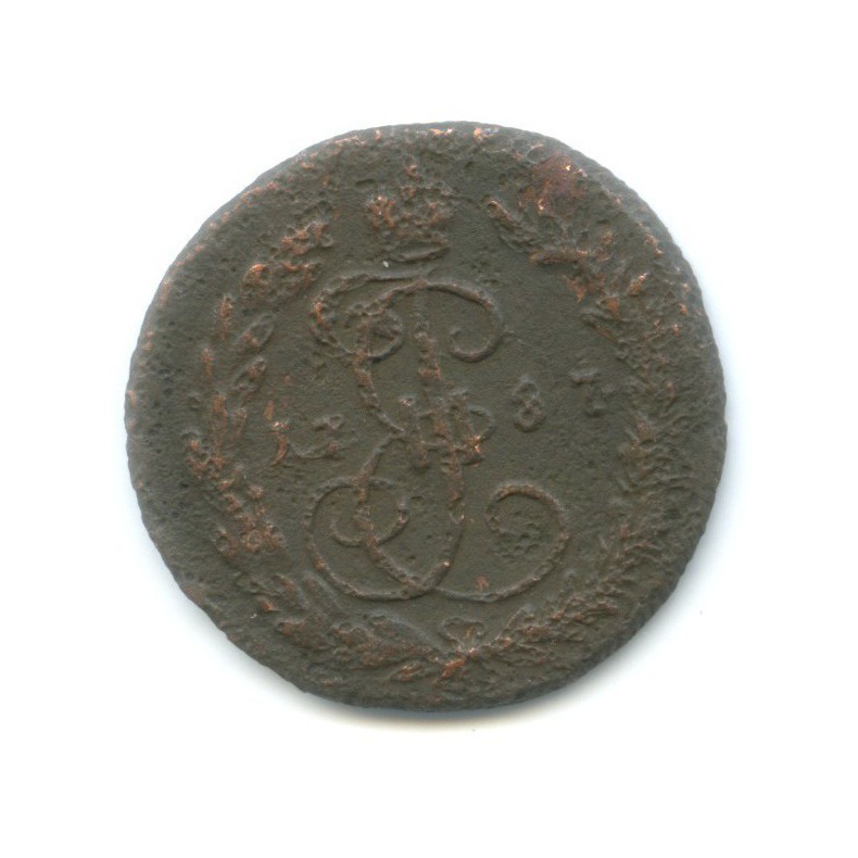 Деньга 1787 КМ — ½ копейки