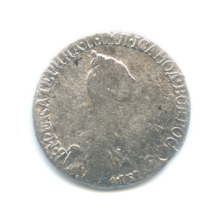 20 копеек 1772 СПБ ТI — Портрет Екатерины II (Без шарфа на шее)