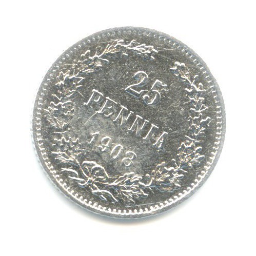 25 пенни 1908 L — Для Финляндии