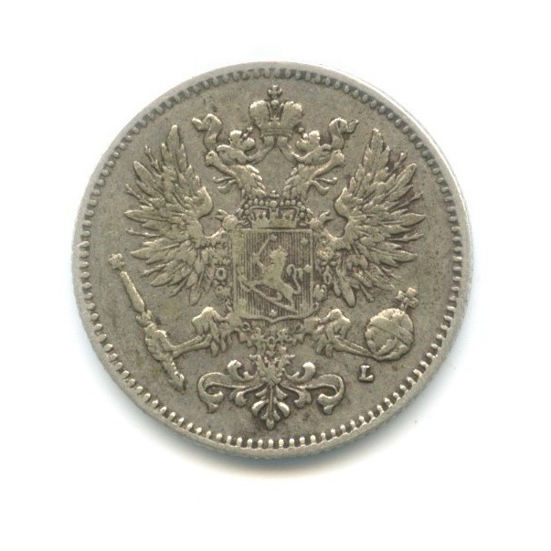 50 пенни 1908 L — Для Финляндии