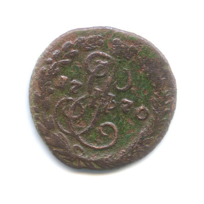 Деньга 1770 ЕМ — ½ копейки