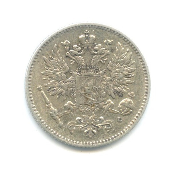 50 пенни 1908 L — Для Финляндии