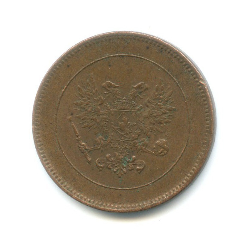 5 пенни 1917 — Для Финляндии. Орел