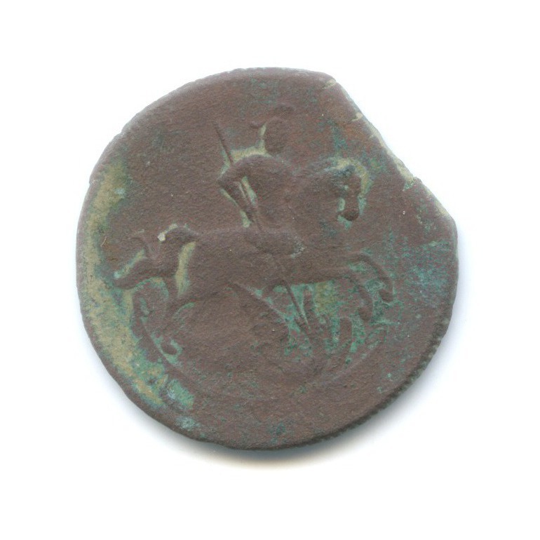 Деньга (½ копейки) 1757 — Вензель императрицы Елизаветы