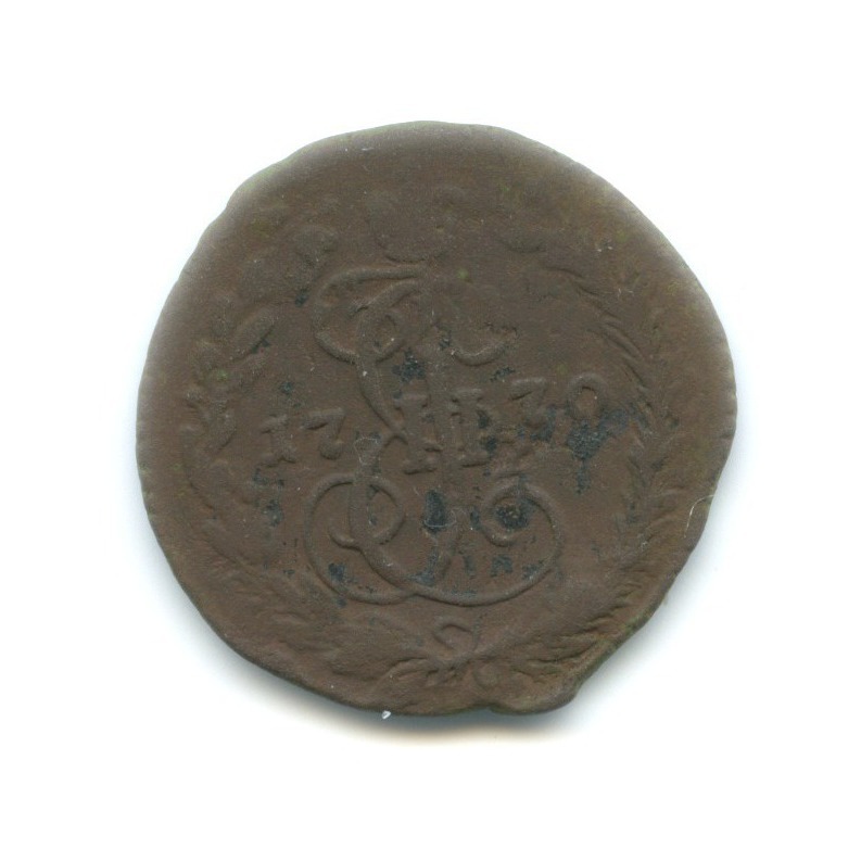 Деньга 1770 ЕМ — ½ копейки