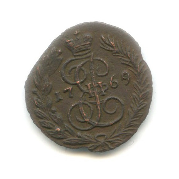 Полушка (¼ копейки) 1769 ЕМ — Вензель Екатерины II, Сибирь