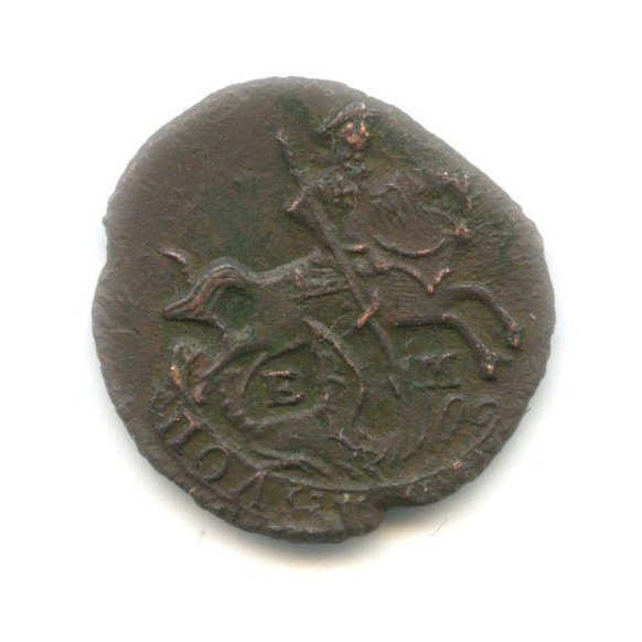 Полушка (¼ копейки) 1769 ЕМ — Вензель Екатерины II, Сибирь