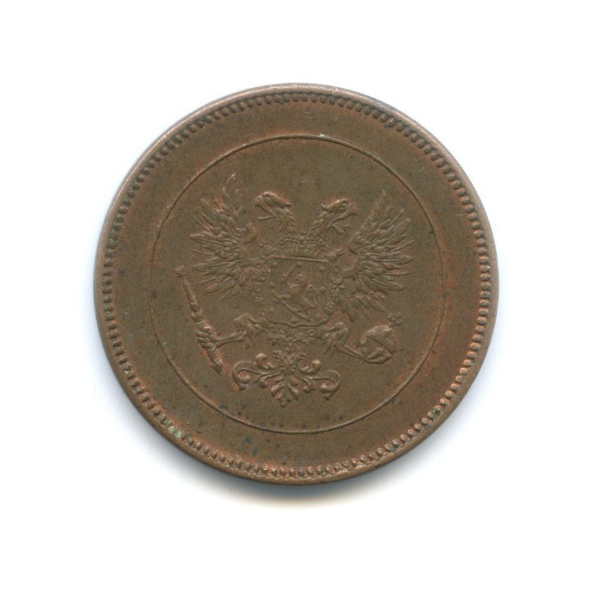 5 пенни 1917 — Для Финляндии. Орел