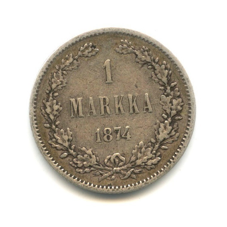 1 марка 1874 S — Для Финляндии