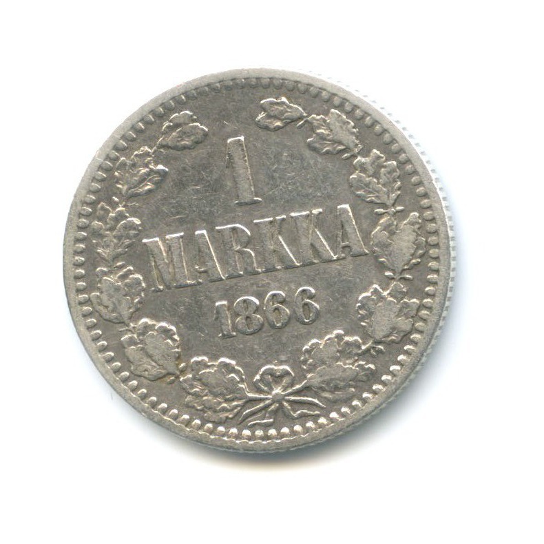1 марка 1866 S — Для Финляндии
