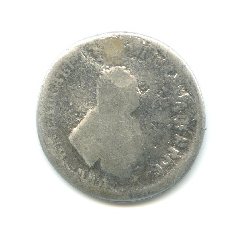 Полуполтинник (25 копеек) 1754 ММД МБ — Портрет Елизаветы
