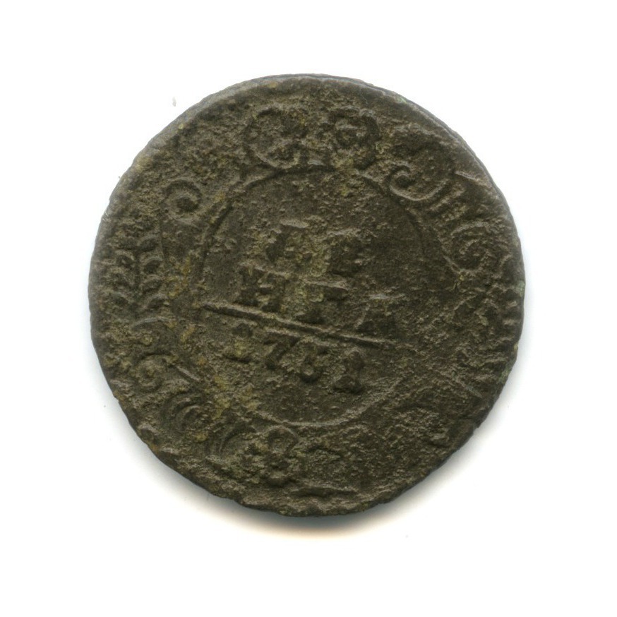 Деньга (½ копейки) 1731 — Орел 1730 г.