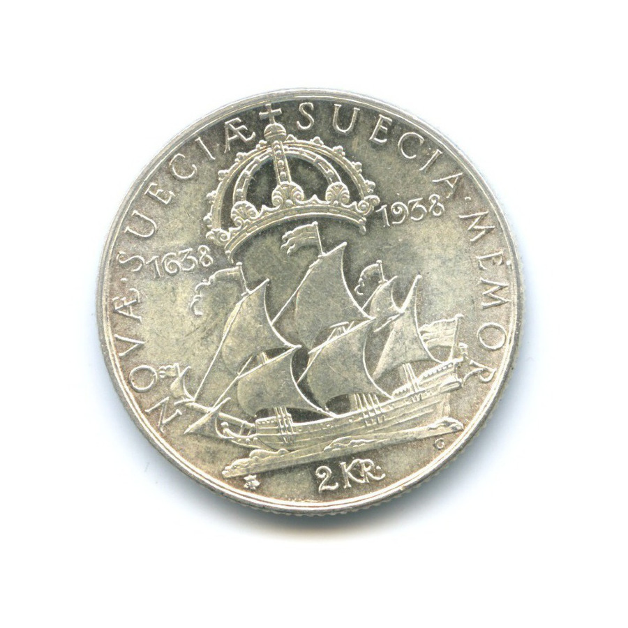 300 крон. Швеция 2 кроны 1938.