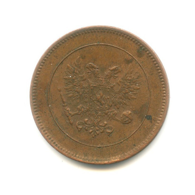 5 пенни 1917 — Для Финляндии. Орел