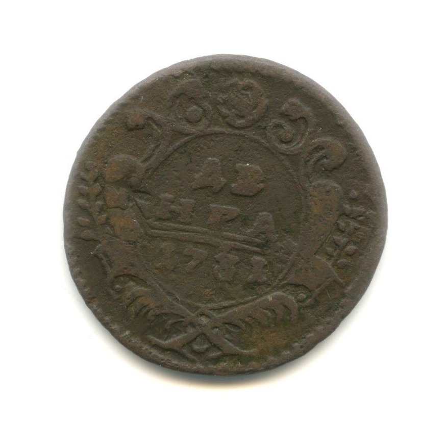 Деньга (½ копейки) 1731 — Орел 1730 г.