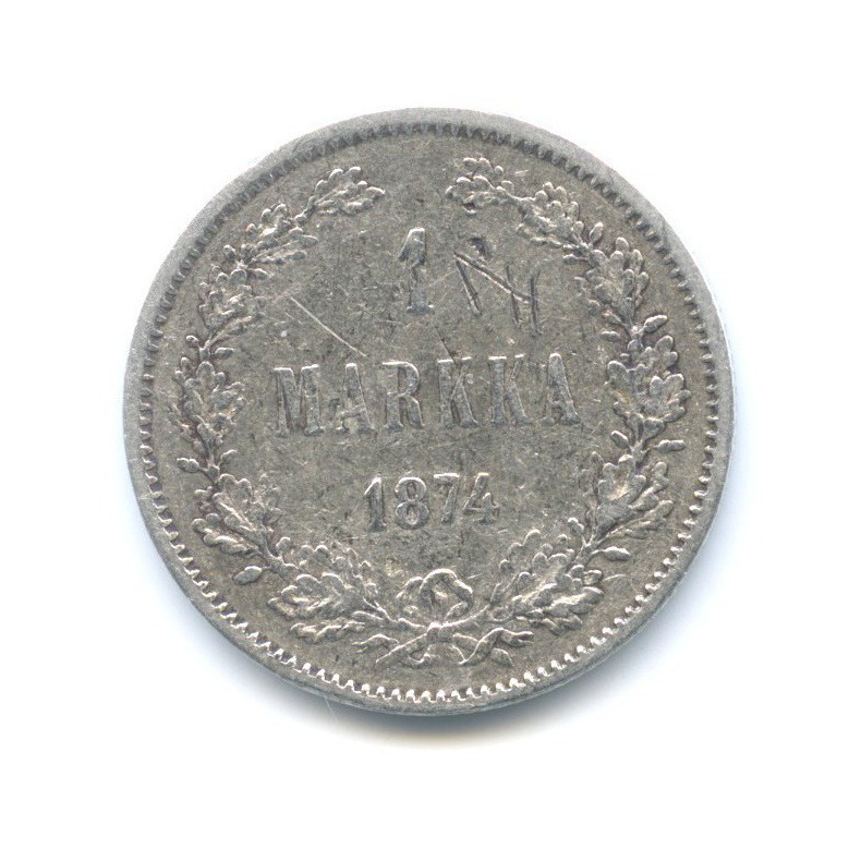 1 марка 1874 S — Для Финляндии