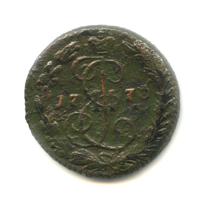 Деньга 1770 ЕМ — ½ копейки