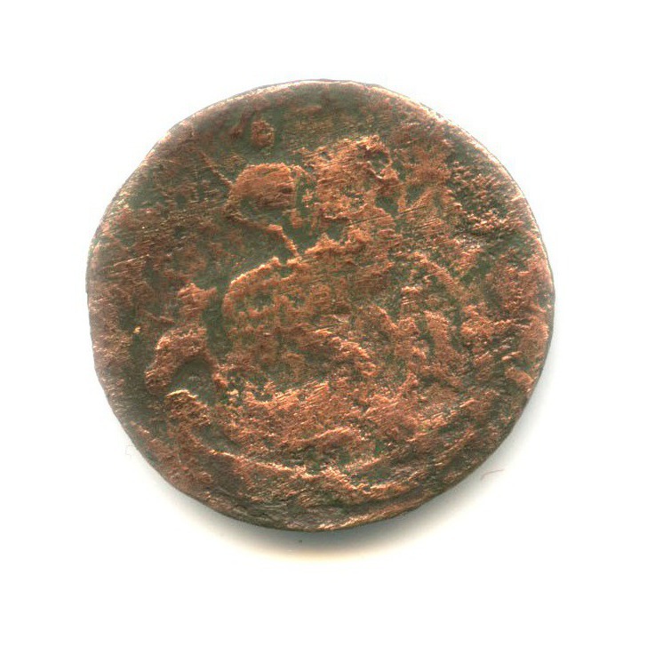 Деньга 1766 ЕМ — ½ копейки