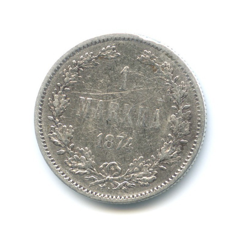 1 марка 1874 S — Для Финляндии
