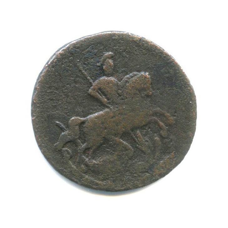 Деньга (½ копейки) 1757 — Вензель императрицы Елизаветы