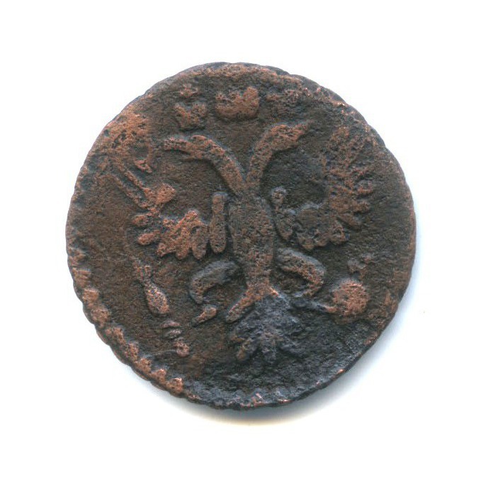 Полушка (перечекан с крестовой копейки) 1734 — 1/4 копейки