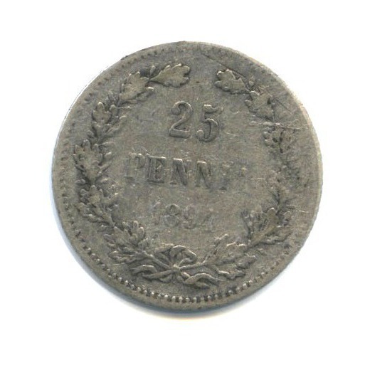 25 пенни 1894 L — Для Финляндии