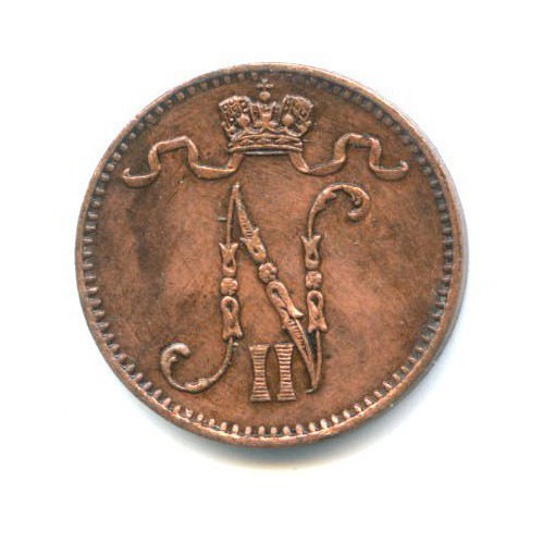 1 пенни 1899 — Для Финляндии. Вензель Николая II