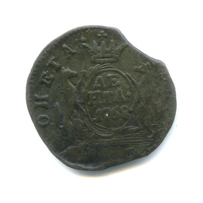 Деньга (½ копейки) 1768 КМ — 1/2 копейки