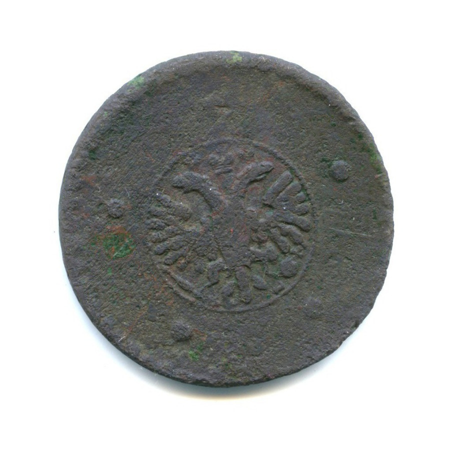 5 копеек 1727 КД — «Крестовые» 5 копеек («ПѦТЬ КОПѢѦКЪ»)