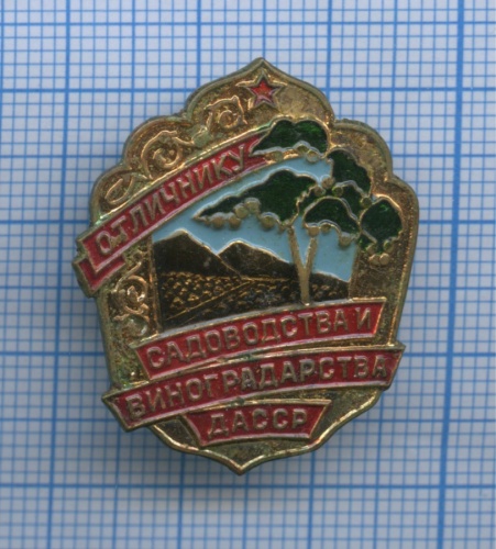 Знак «Отличнику садоводства и виноградоводства ДАССР»