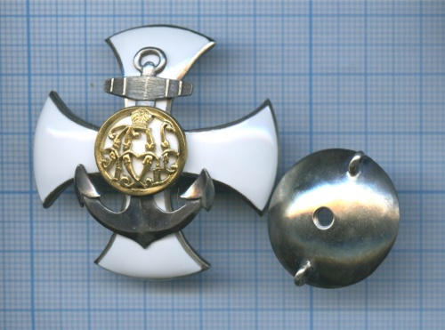 Знак «Кронштадтский пехотный полк» (горячая эмаль, копия)