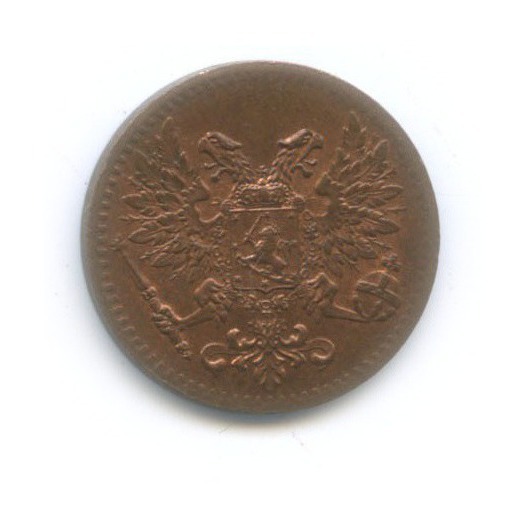 1 пенни 1917 — Для Финляндии. Орел
