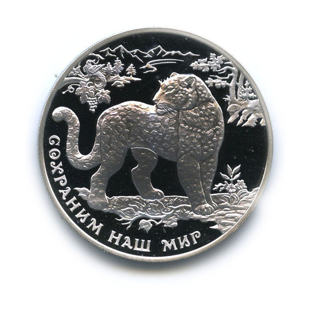 3 рубля 2011 ММД — Сохраним наш мир - Переднеазиатский леопард