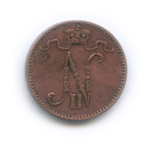 1 пенни 1899 — Для Финляндии. Вензель Николая II