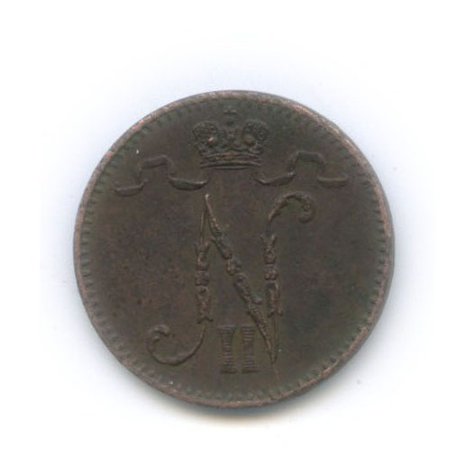 1 пенни 1903 — Для Финляндии. Вензель Николая II